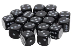Набор кубиков D6, 9 шт., черный