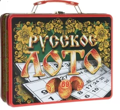 Лото "Русские узоры" (жестяной чемоданчик)