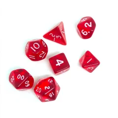 Набор кубиков "Мини" для RPG, прозрачные