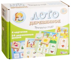 Лото деревянное "Времена года"