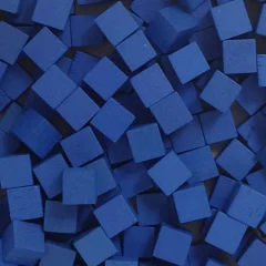 Набор кубиков "Ресурсы", 10 шт., синий