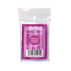 Прозрачные протекторы Card-Pro Sticker size Resealable (100 шт.) 52x67 мм