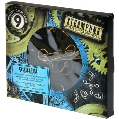 Набор из 9 головоломок Steampunk Puzzles (голубой)