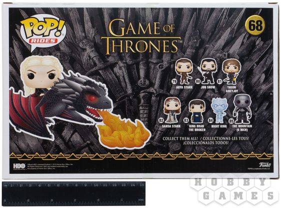 Фигурка Funko POP! Game of Thrones: Daenerys and Fiery Drogon 68 фото 2