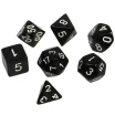 Набор кубиков "Время игры" для D&D, 7 шт. (чёрные)