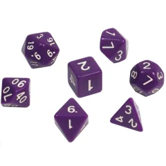 Набор кубиков "Время игры" для D&D, 7 шт. (тёмно-фиолетовые)