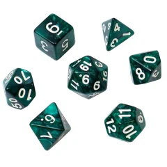 Набор кубиков "Время игры" для D&D, 7 шт. (тёмный циан)