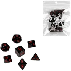 Набор кубиков "Время игры" для D&D, 7 шт. (красные)