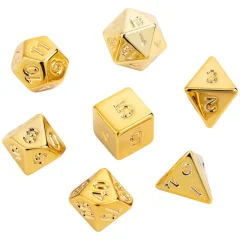 Набор кубиков "Время игры" для D&D, 7 шт. (золото)