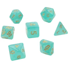 Набор кубиков "Время игры" для D&D, 7 шт. (мятные)
