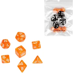 Набор кубиков "Время игры" для D&D, 7 шт. (оранжевые)