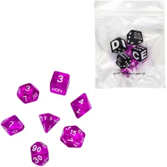 Набор кубиков "Время игры" для D&D, 7 шт. (пурпурные)