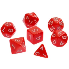 Набор кубиков "Время игры" для D&D, 7 шт. (красные)