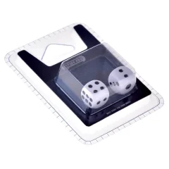 Набор стандартных кубиков D6 Stuff Pro, 2 шт. (12 мм белые)