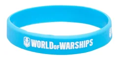 World of Warships. Браслет силиконовый WoWS голубой
