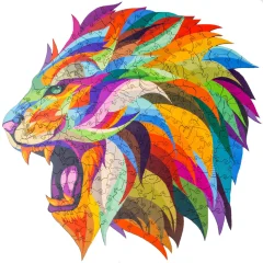 Пазл деревянный "Лев" (M) (в картонной коробке)