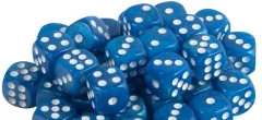Набор кубиков STUFF PRO D6 под мрамор. Голубые 12 мм 36 шт., Китай