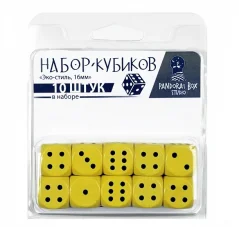 Набор кубиков "Эко-Стиль" 16 мм, 10 шт.