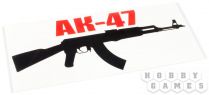 Наклейка на машину АК-47 на прозрачной основе, 250*110 мм