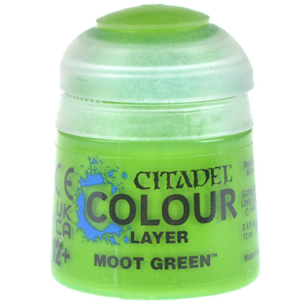 Pot De Peinture Citadel Moot Green 12 Ml - Games Workshop - Peinture Pour Figurines Warhammer
